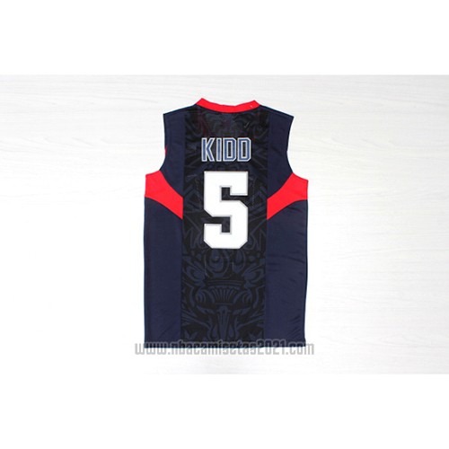 Camiseta USA 2008 Kidd #5 Azul